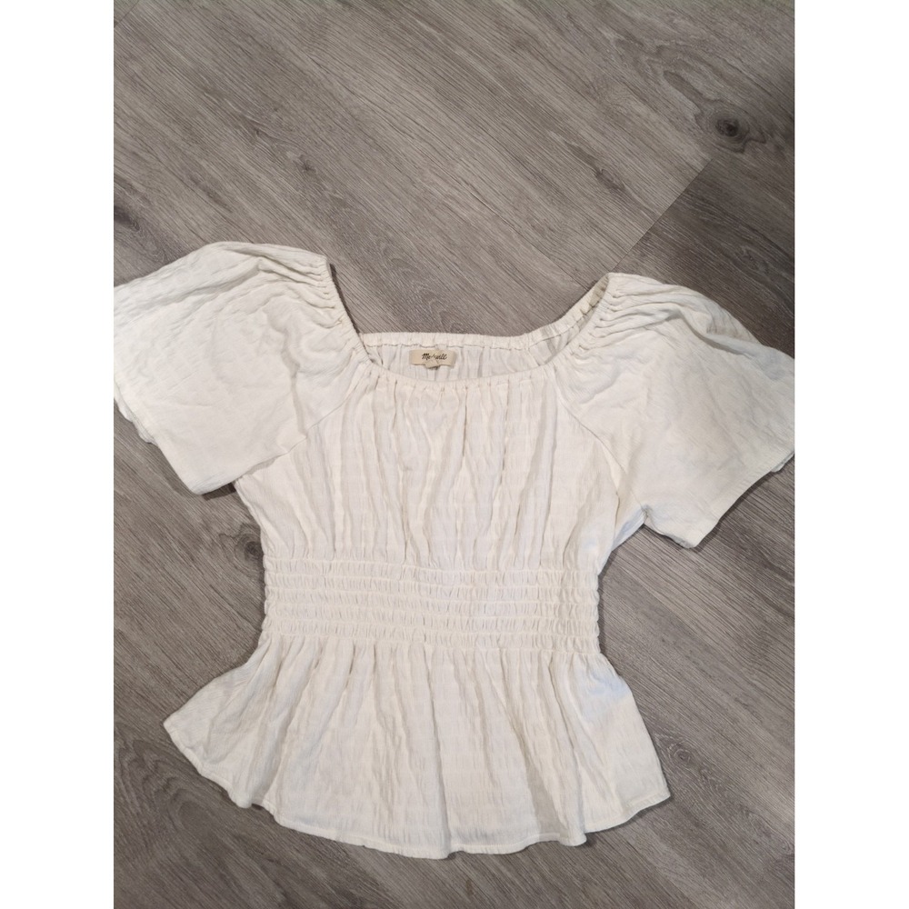 Madewell Women's Beige Boho Top Small